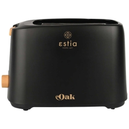 Φρυγανιέρα 2 Θέσεων Oak 06-24666 28,6x16x18,5cm 700W Oak-Black Estia Πλαστικό