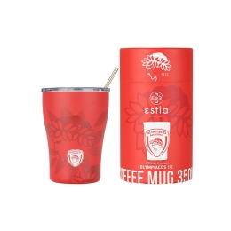Ποτήρι - Θερμός Olympiacos BC Edition 00-27230 350ml Red Estia