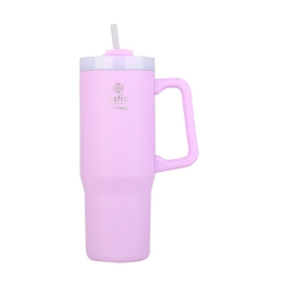 Θερμός Straw Tumbler XL Save The Aegean 01-28640 900ml Lavender Purple Estia