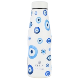 Μπουκάλι Θερμός Spirit Of Luck Save The Aegean 01-31596 500ml White-Blue Estia