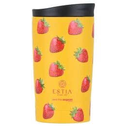 Ποτήρι - Θερμός Berry Bright Save The Aegean 01-31862 350ml Yellow-Red Estia