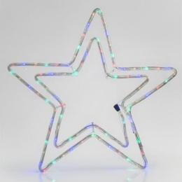 Φωτοσωλήνας Αστέρι Διπλό Led 600-20106 55x56cm IP44 Multi