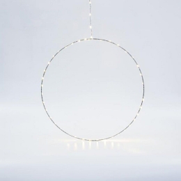 Δαχτυλίδι Φωτιζόμενο 40Led/15Led 600-22414 40cm 2500-3500K IP44 Silver