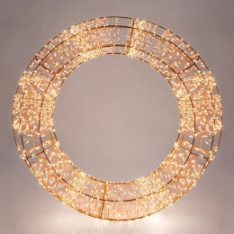 Στεφάνι Φωτιζόμενο Led 600-22427 50cm 2400-2700K Copper