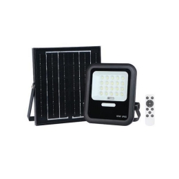 Προβολέας Led Ηλιακός 147-69570 Με Τηλεχειριστήριο SMD 50W 4000K 500lm IP65 21,9x4,6x25,3cm Black Eurolamb