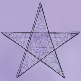 Αστέρι Φωτιζόμενο 240 Led 600-22520 78cm 2500-3500K Με Timer IP44 Purple