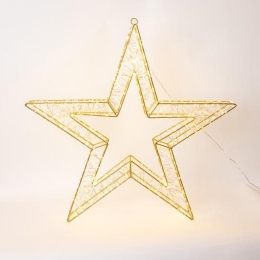 Αστέρι Φωτιζόμενο 1680 Led 600-22531 70cm 2500-3500K Με Timer IP44 Bronze