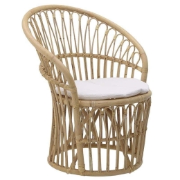 Πολυθρόνα Με Μαξιλάρι 3-50-646-0005 69Χ65Χ82cm Natural Inart