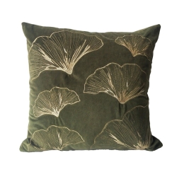Μαξιλάρι Διακοσμητικό (Με Γέμιση) Ventalia 020462 Olive Gold 45X45 Βελούδο