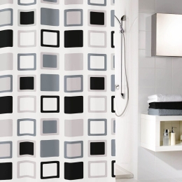 Κουρτίνα Μπάνιου Clipper 5209 Anthracite Kleine Wolke 180Πx200Υ 180x200cm PEVA