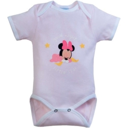 Εσώρουχο Κοντομάνικο Design 62 40-3783/62 Pink-White Disney Baby Νο68/73 100% Βαμβάκι