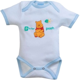Εσώρουχο Κοντομάνικο Design 54 40-3784/54 White-Ciel Disney Baby Νο74/79 100% Βαμβάκι
