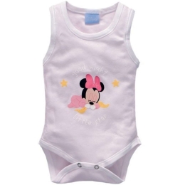 Εσώρουχο Αμάνικο Design 62 40-3791/62 Pink-White Disney Baby Νο50/56 100% Βαμβάκι