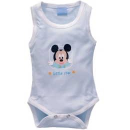 Εσώρουχο Αμάνικο Design 63 40-3791/63 Ciel-White Disney Baby Νο50/56 100% Βαμβάκι