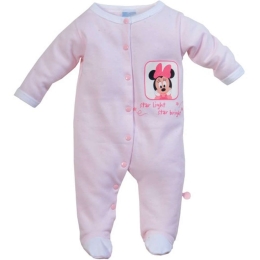 Φορμάκι Μακρυμάνικo Design 62 40-3883/62 Pink-White Disney Baby Νο68/73 100% Βαμβάκι