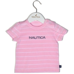 Παιδικό Μπλουζάκι T-Shirt Jersey Organic 49-2110 Ριγέ Pink Nautica Νο92 100% Βαμβάκι