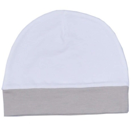 Σκουφάκι Συσκευασία 3Τμχ. 46-6751/14 Jersey Πενιέ White-Moka Baby Oliver Από Νεογέννητο 100% Βαμβάκι