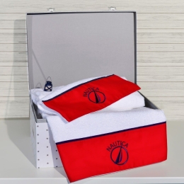 Πετσέτες Βρεφικές 49-9760/916 (Σετ 2τμχ) Red Nautica Σετ Πετσέτες 70x140cm 100% Βαμβάκι