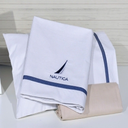 Σεντόνια Βρεφικά 49-9706/924 (Σετ 3τμχ) Beige Nautica Κούνιας 110x170cm 100% Βαμβάκι