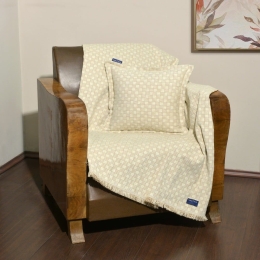 Ριχτάρι 49-10102/1100 Ecru Nautica Τριθέσιο 180x300cm Chenille-Πολυέστερ