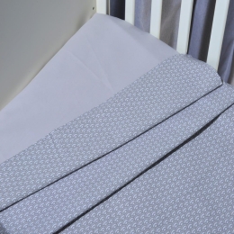 Σεντόνια Βρεφικά Des.145 (Σετ 2τμχ) Grey Baby Oliver Λίκνου 75x110cm 100% Βαμβάκι