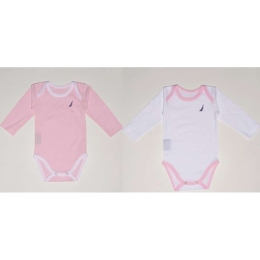 Εσώρουχα (Σετ 2Τμχ.) 46-2011 Μακρυμάνικο Pink Nautica Νο62/67 100% Βαμβάκι
