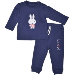 Σετ Φόρμας 2Τμχ. Design 61 48-8751-74/61 Dark Blue Miffy Νο74/79 100% Βαμβάκι