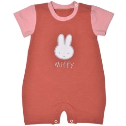 Φορμάκι Καλοκαιρινό Design 17 48-8752-68/17 Με Κέντημα Dark Pink Miffy Νο68/73 Βαμβάκι-Elastane