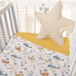 Σεντόνια Βρεφικά Des.189 (Σετ 2τμχ) Multi Baby Oliver Λίκνου 100% Βαμβάκι