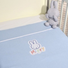 Κουβέρτα Βρεφική Des.11 Πικέ Ciel Miffy Αγκαλιάς 80x100cm 100% Βαμβάκι