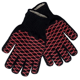 Γάντια Ψησίματος Bbq (Σετ 2Τμχ) 03V0555 31x18x1,6cm Black-Red Kaiser Βαμβάκι,Σιλικόνη