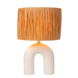Φωτιστικό Επιτραπέζιο Ronda 28x44cm 1xE27 40W White-Natural Lucide
