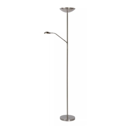 Φωτιστικό Δαπέδου Zenith 19791/24/12 25,4x180cm 20W 2xLED 3000K Dimmable Chrome Lucide