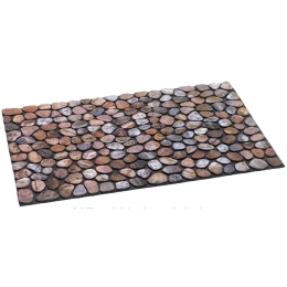 Πατάκι Εισόδου Ecomat 027 Pebble Beach 45X75cm Beige Sdim 45X75