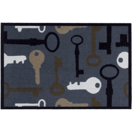 Πατάκι Εισόδου Mondial 011 Keys 50X75cm Grey-Beige Sdim 50X75