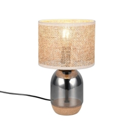 Φωτιστικό Επιτραπέζιο Tara 564900157 20x32cm 1xE27 10W Chrome-Natural Trio Lighting