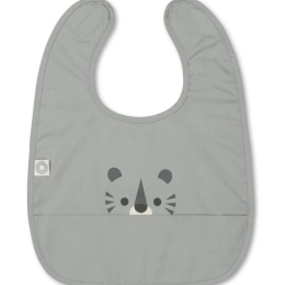 Σαλιάρα Αδιάβροχη Eat Tiger 54-20015011 Grey Franck & Fischer 100% Βαμβάκι