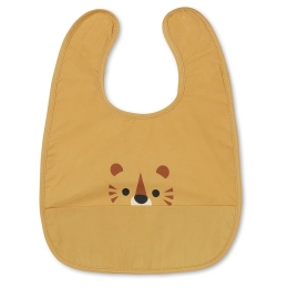 Σαλιάρα Αδιάβροχη Eat Tiger 54-20015012 Ocher Franck & Fischer 100% Βαμβάκι