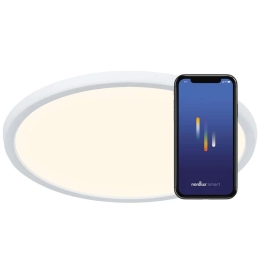 Φωτιστικό Οροφής - Πλαφονιέρα Smart Oja 2015146101 Φ60x3,2cm Dim Led 3500lm 30W White Nordlux