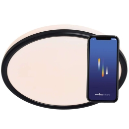 Φωτιστικό Οροφής - Πλαφονιέρα Smart Liva 2110826103 Φ36x3,2cm Dim Led 2100lm 21W Black Nordlux Πλαστικό
