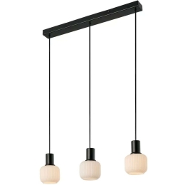 Φωτιστικό Οροφής - Ράγα Milford Mini 2412623003 52x14,4cm 3xE14 25W Black-White Nordlux