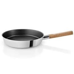 Τηγάνι Αντικολλητικό Nordic Kitchen 281328 28cm Inox-Natural Eva Solo 28cm Ατσάλι,Ξύλο