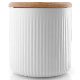 Δοχείο Αποθήκευσης Legio Nova 887310 11x11x12cm 700ml Natural-White Eva Solo Ξύλο,Πορσελάνη
