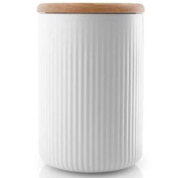 Δοχείο Αποθήκευσης Legio Nova 887311 11x11x16cm 1000ml Natural-White Eva Solo Ξύλο,Πορσελάνη