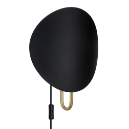 Φωτιστικό Τοίχου Spargo E27 32x39,3cm Black-Brass Dftp