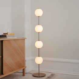 Φωτιστικό Δαπέδου Audrey 2257 Φ15/30x128cm Led 1300lm 29W 2700k Brass-Opal Umage