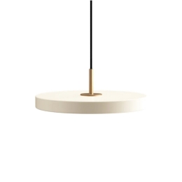 Φωτιστικό Οροφής Asteria Plus Mini Brass 2288 Φ31x10.5cm Led 1200lm 18W 2400-3000k Pearl White Umage