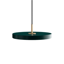 Φωτιστικό Οροφής Asteria Plus Mini Brass 2290 Φ31x10.5cm Led 1200lm 18W 2400-3000k Forest Green Umage