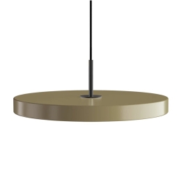 Φωτιστικό Οροφής Asteria Medium Black 2424 Φ43x4cm Led 1300lm 16W 3000k Taupe Umage