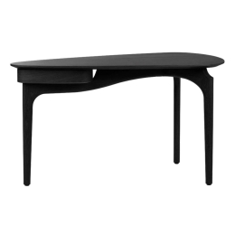 Γραφείο Duende 5117 130x67.1x74cm Black Oak Black Umage